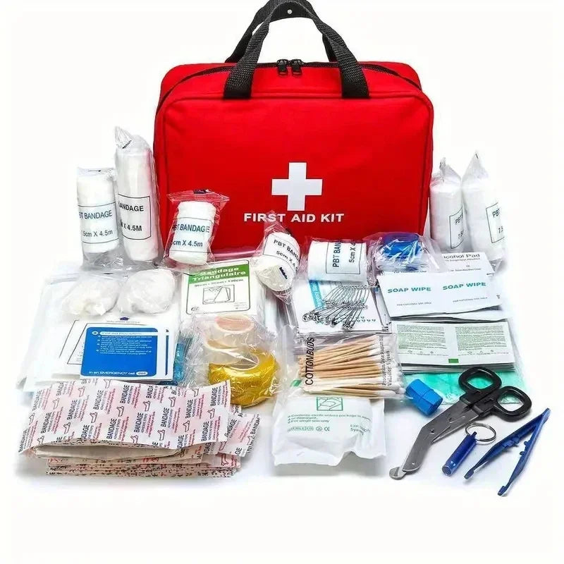 Multi purpose first aid kit suitable for outdoor activities and emergency situations, portable first aid kit, first aid