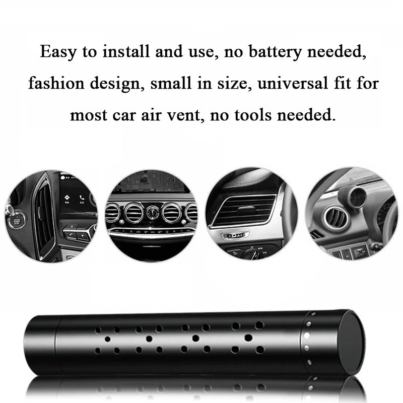 Car Perfume Auto Air Freshener, Outlet Vent Clip Magnet Diffuser, Solid Perfume