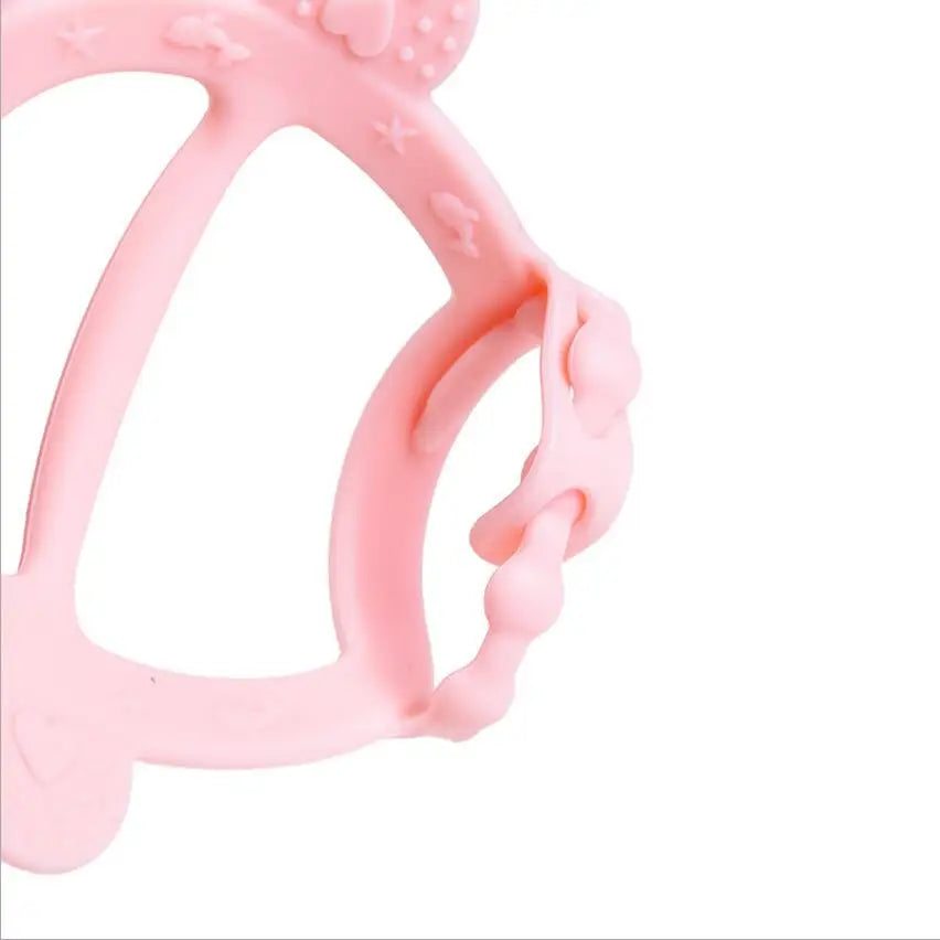 Baby Food Grade Silicone PP Training Nipple with Pig Handle – Pacifier Feeder for Milk & Fresh Fruit Nibbler