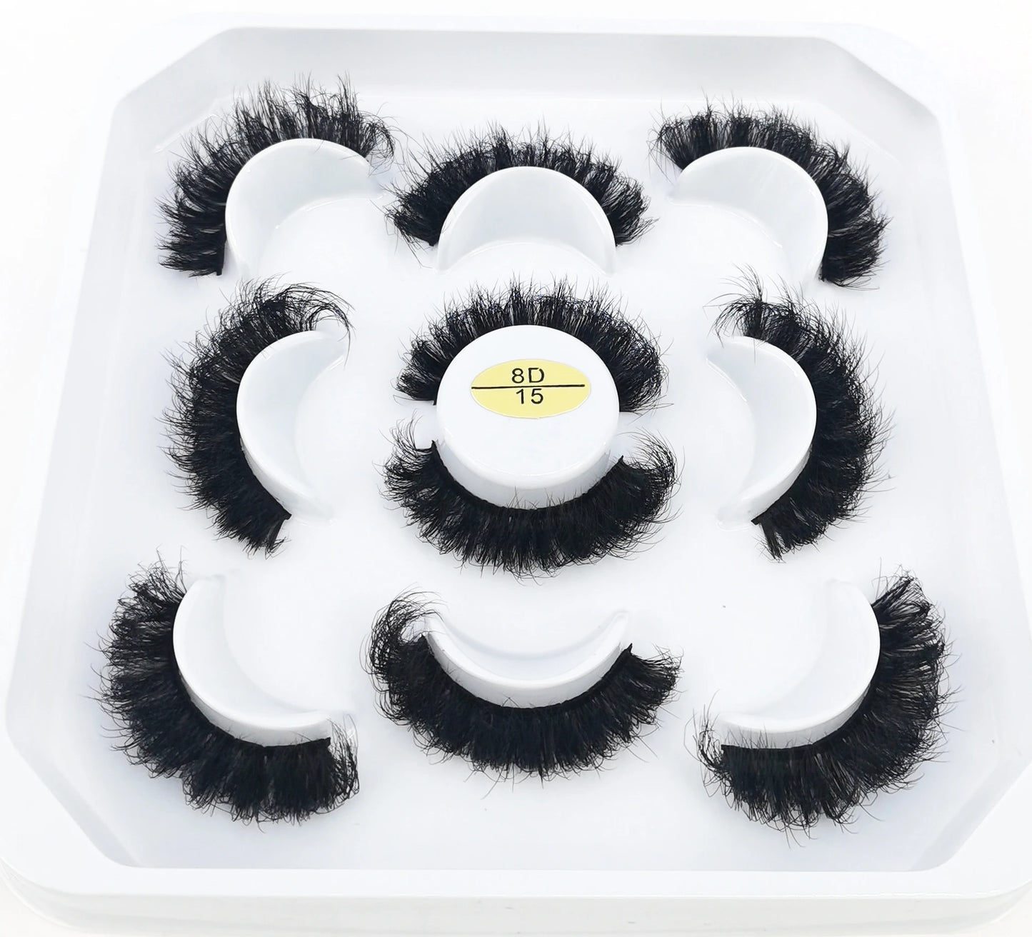5 Pairs 25 mm 3d Mink Lashes Bulk Faux with Custom Box Wispy Natural Mink Lashes Pack Short Wholesales Natural