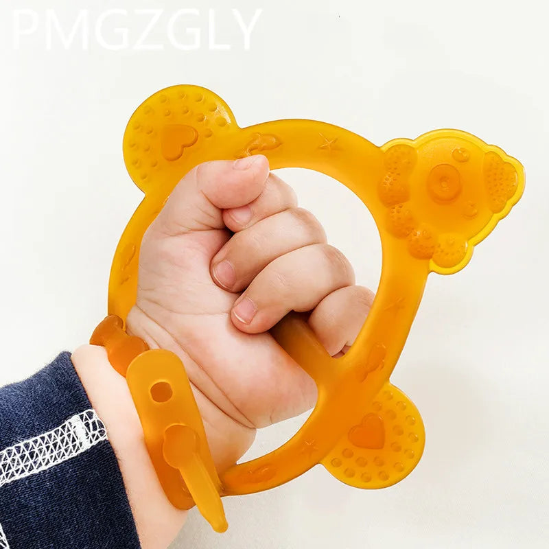 Baby Food Grade Silicone PP Training Nipple with Pig Handle – Pacifier Feeder for Milk & Fresh Fruit Nibbler