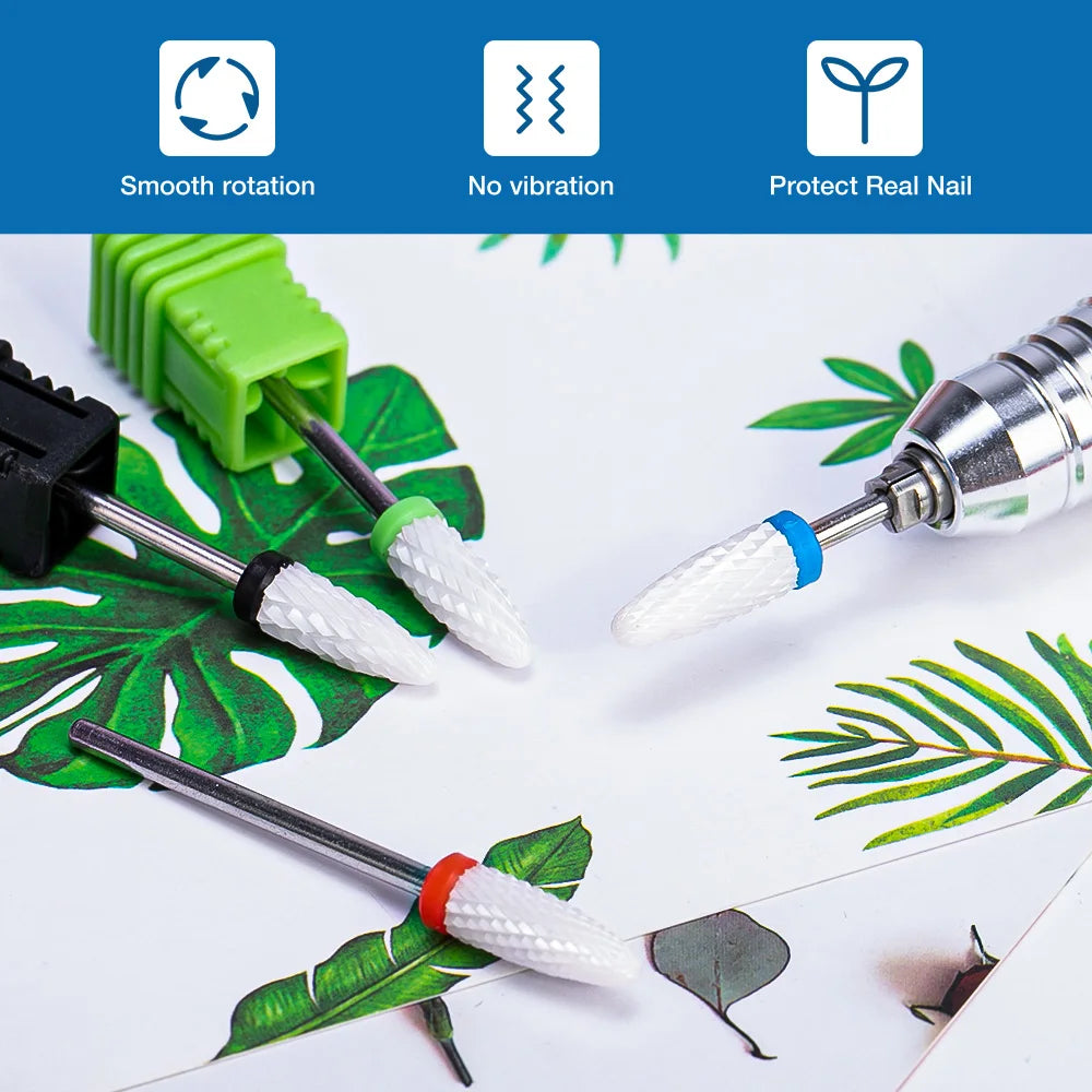 Ceramic Tungsten Carbide Nail Drill Bit for Electric Drill Machine (Manicure & Pedicure Tool)