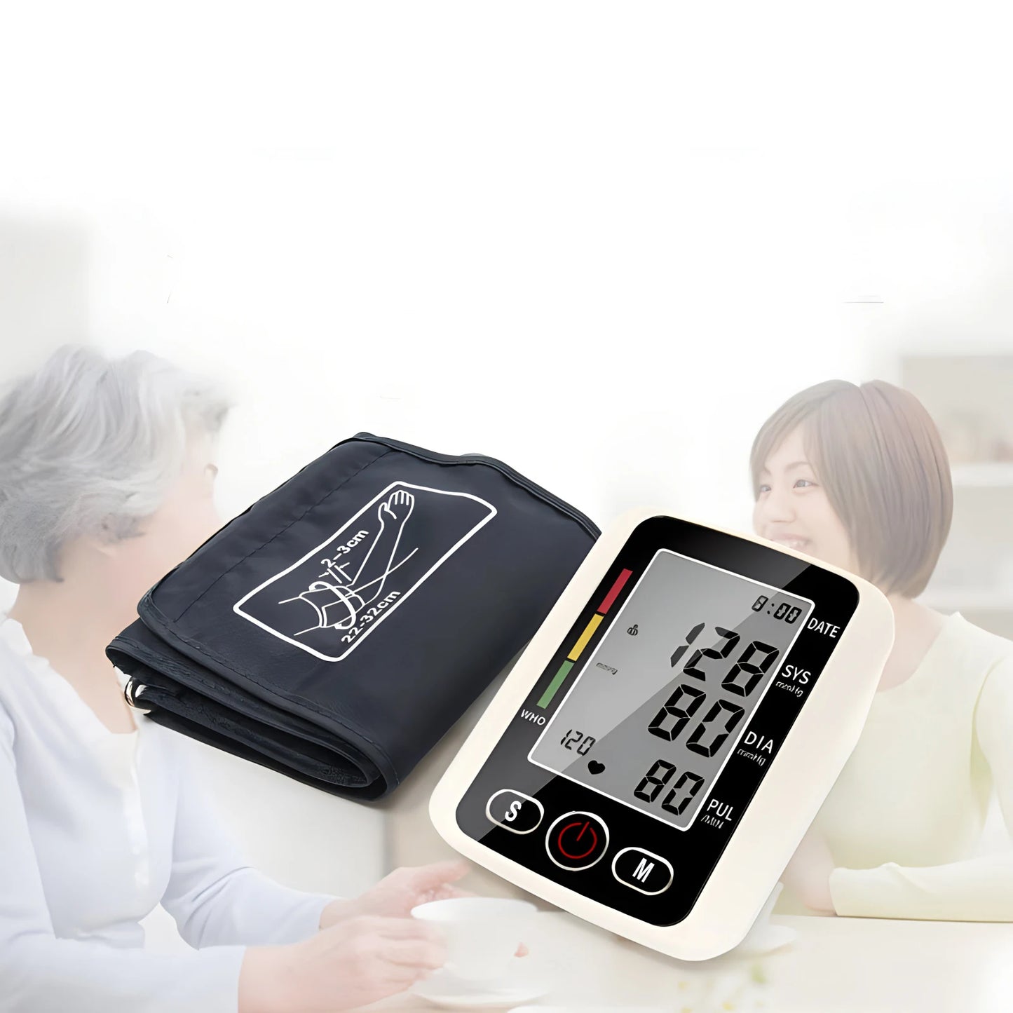 Wholesale Digital Blood Pressure Monitor with Arm Cuff & Big Screen