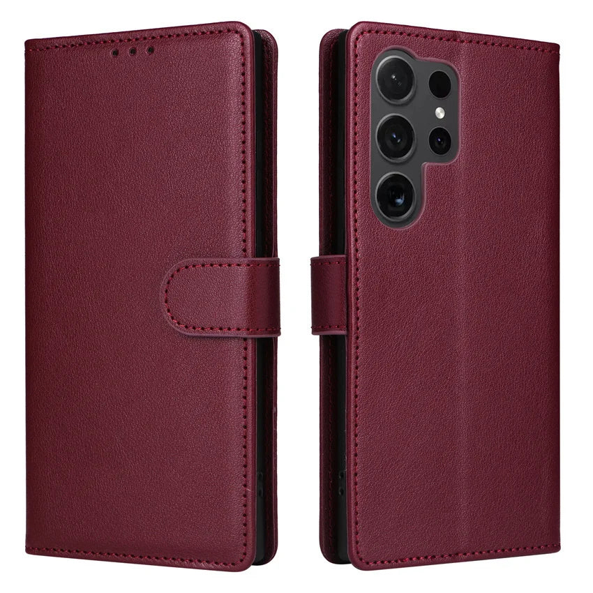 Leather Flip Wallet Case for Samsung Galaxy (Various Models)