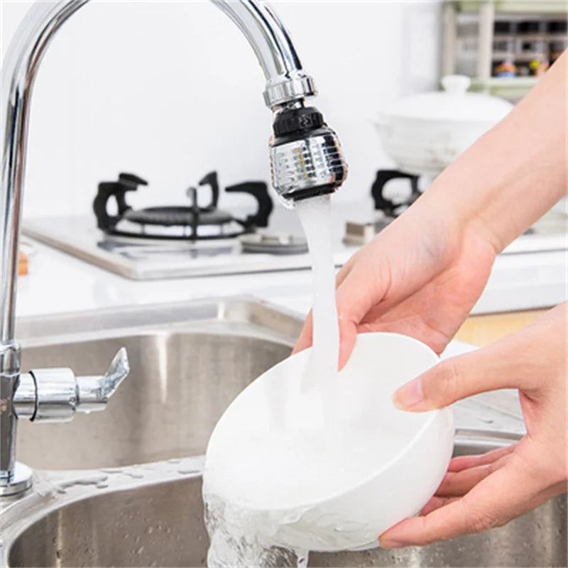 360 Degree Adjustment Faucet Extension Tube Water Saving Nozzle Filter Kitchen Water Tap Water Saving