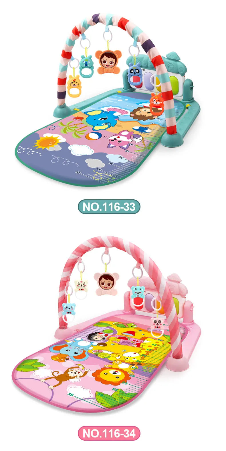 Multifunctional Baby Activity Gym Play Mat with Music