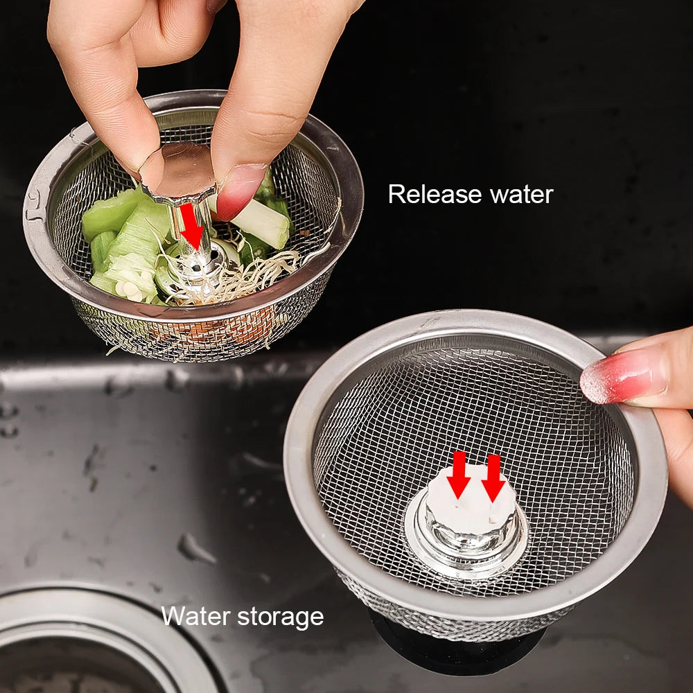 Wholesale Stainless Steel Kitchen Sink Strainers with Handle Stopper