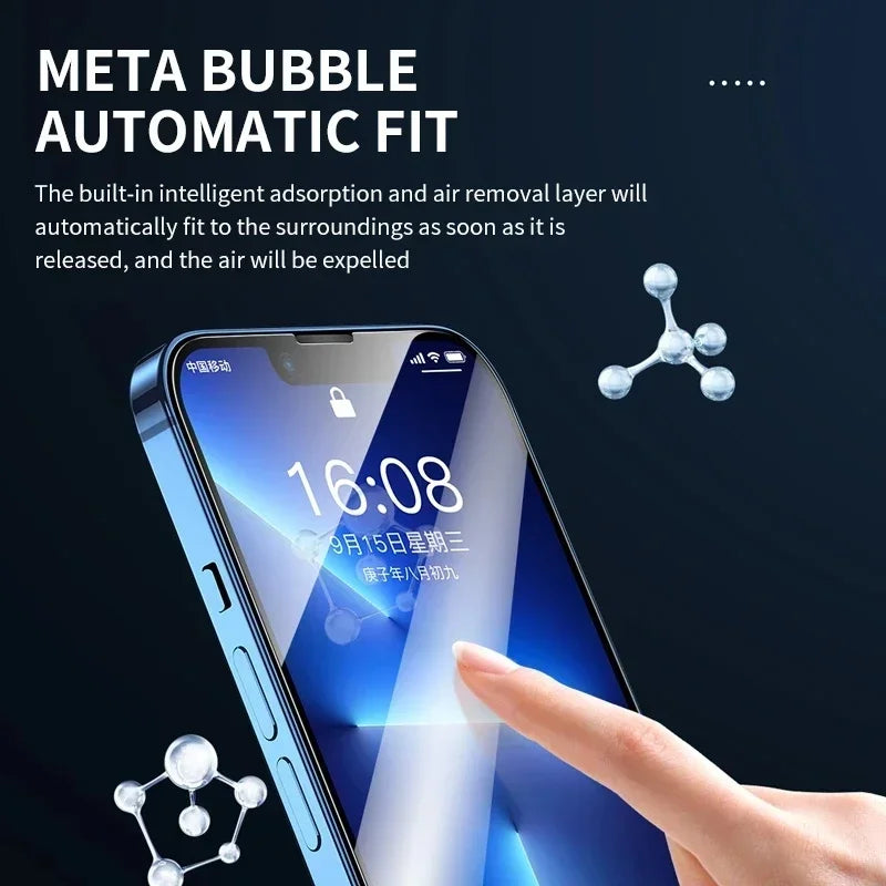 3Pcs Tempered Glass for iPhone 14 13 12 11 15 Pro Max Mini Screen Protector