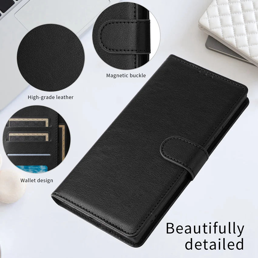 Leather Flip Wallet Case for Samsung Galaxy (Various Models)