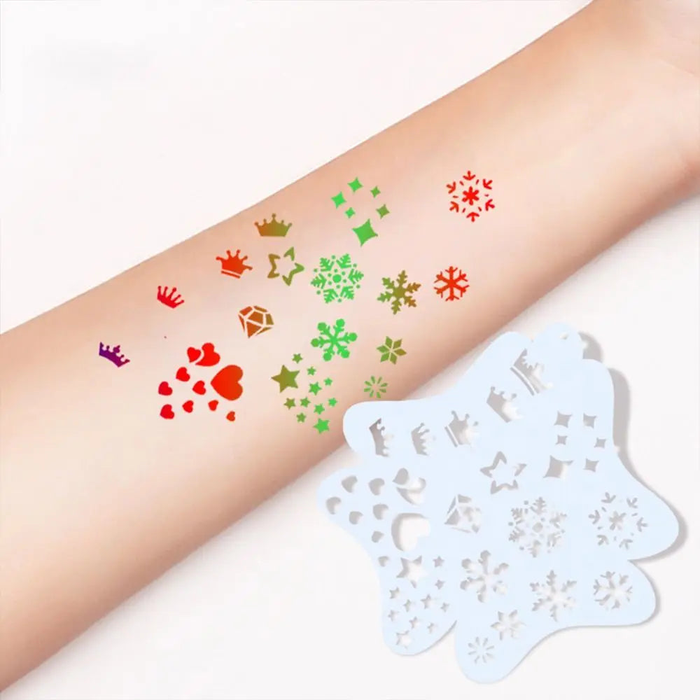 Face Paint Stencils Professional Body Art Paint Stencils Reusable for Adults Kids Easily Use Templates for Parties