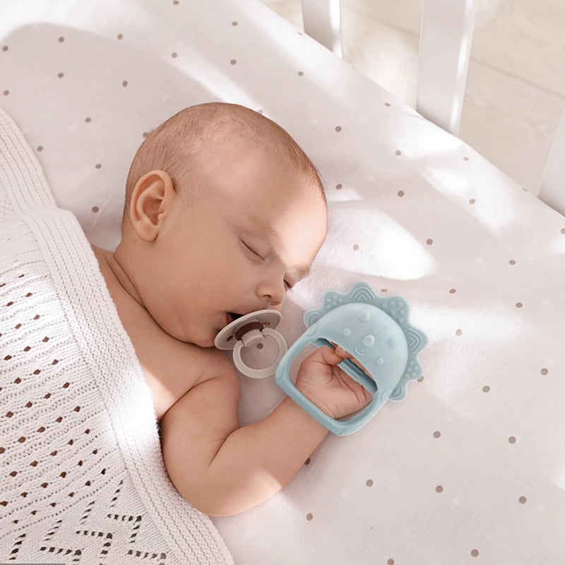 Food Grade Silicone Baby Teethers Animal Shape Teething Toys 0-12 Months Grinding Stick Pacifier Accessories BPA Free