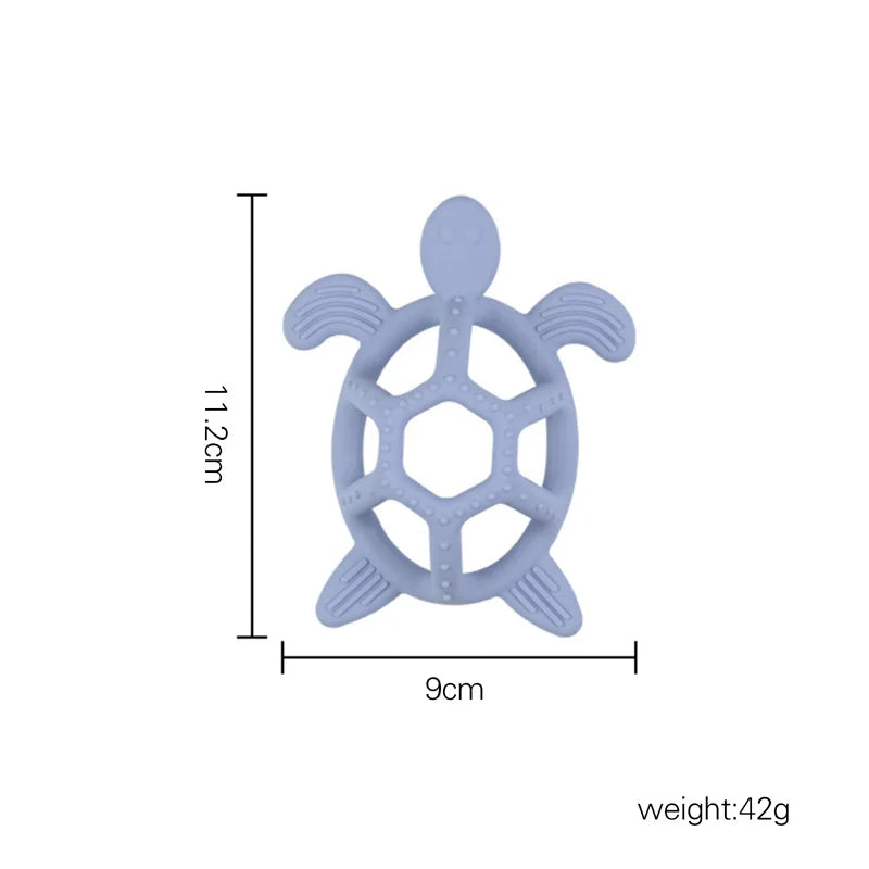 Food Grade Silicone Baby Teethers Animal Shape Teething Toys 0-12 Months Grinding Stick Pacifier Accessories BPA Free