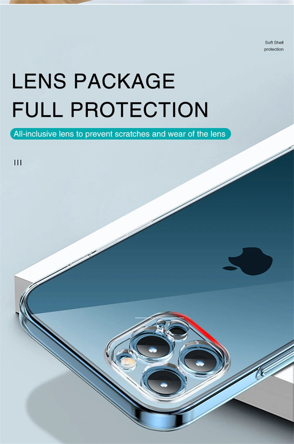 Ultra Thin Clear Phone Case For iPhone 11 12 13 14 15 16 Pro X XR Silicone Transparent Cover