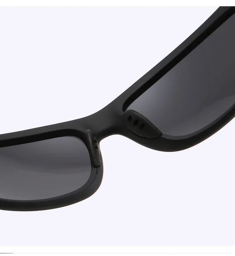 Luxury Polarized Sport Sunglasses with Chain – UV400 Protection