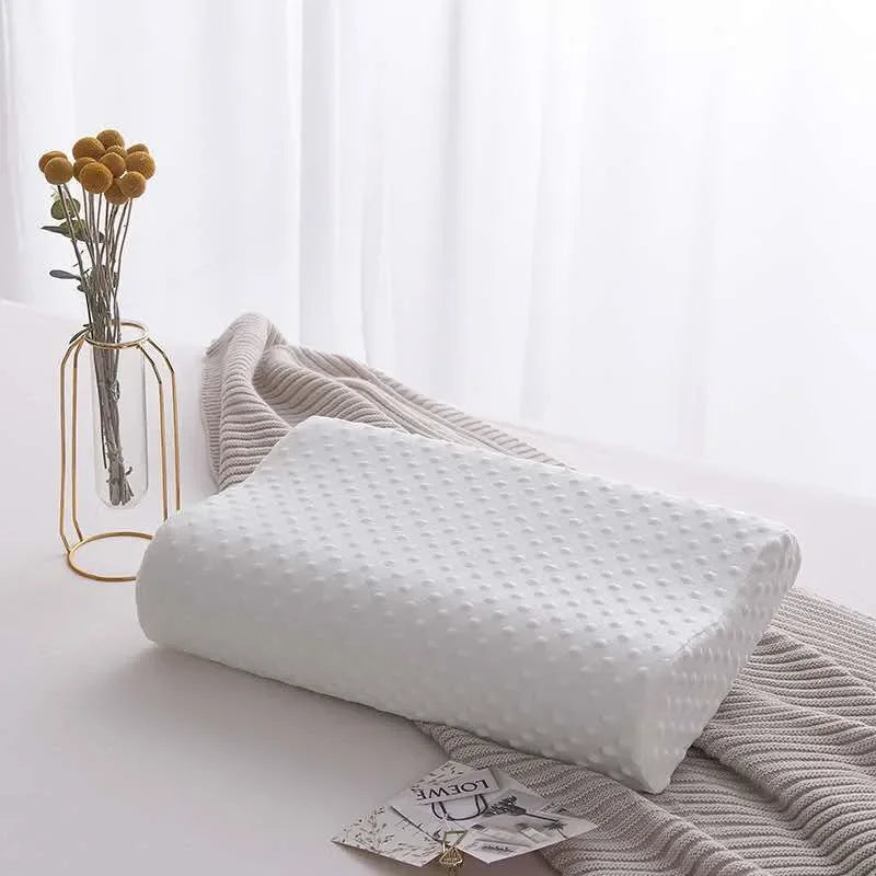 Long Memory Foam Bedding Pillow for Neck Protection, Slow Rebound Shaped Maternity Pillow, Orthopedic Support for Sleeping