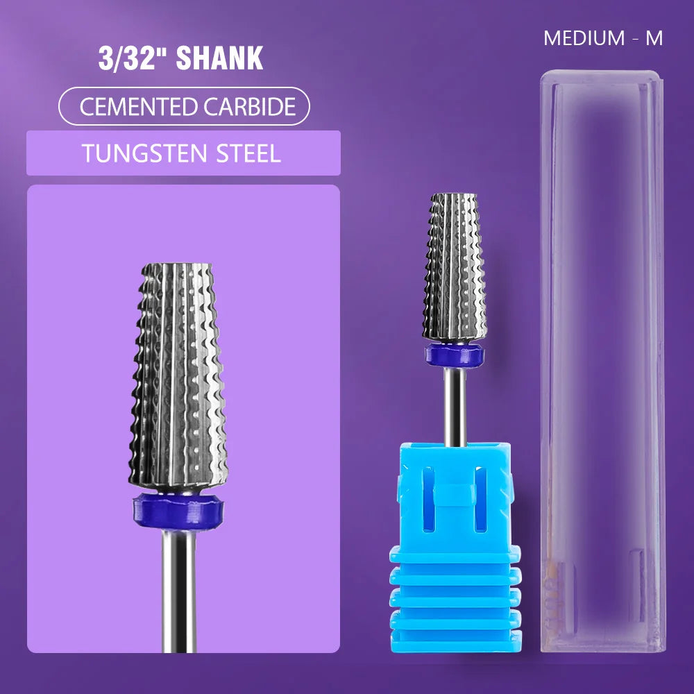 Ceramic Tungsten Carbide Nail Drill Bit for Electric Drill Machine (Manicure & Pedicure Tool)