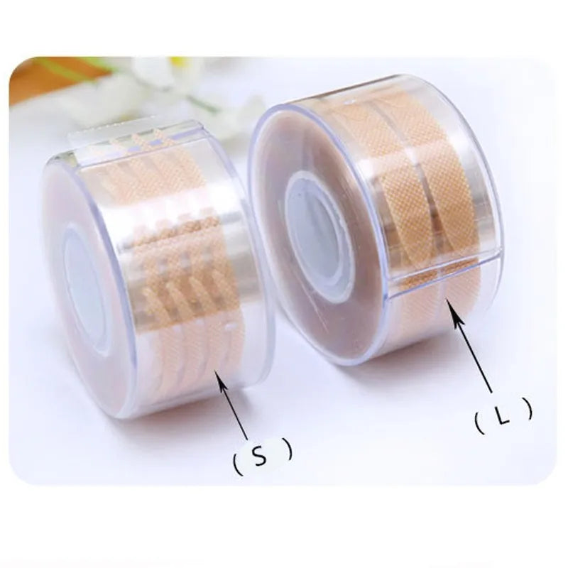 600 Pcs Eye Lift Strips Double Eyelid Tape Clear Gray Eyelid Stripe Big Eyes Invisible Double Fold Eyelid Sticker