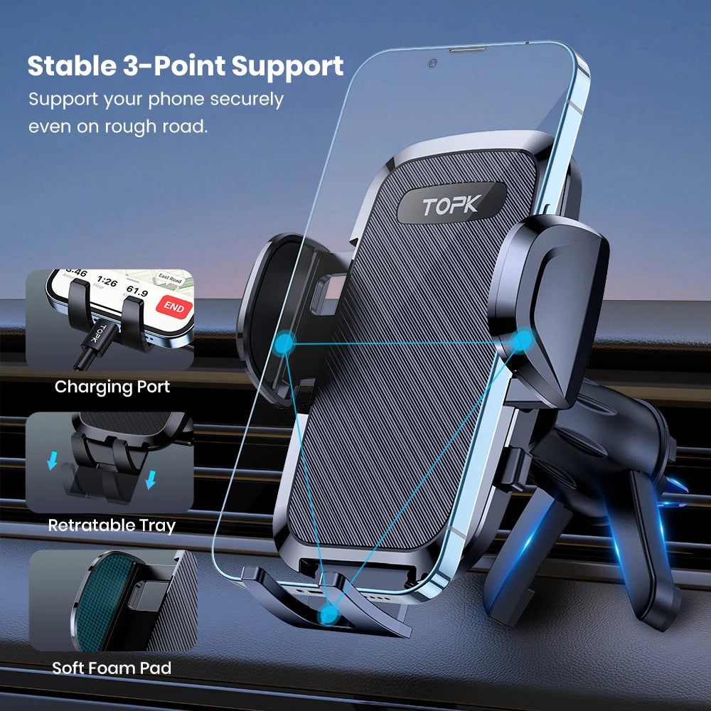 Universal Car Phone Holder – Air Vent Clip Mount