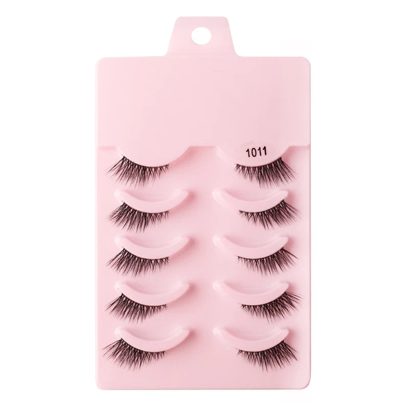 YSDO Manga Lashes 5/10pairs Natural Full False Eyelashes 3D Mink Lashes Extensions Cat Eye Fake Eyelashes Faux Cils