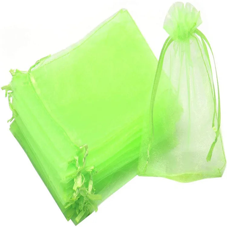 50Pcs Organza Drawstring Bags for Gifts, Jewelry, and Party Favors