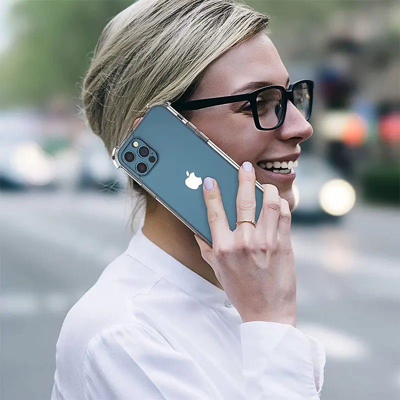 Thick Shockproof Silicone Clear IPhone Case