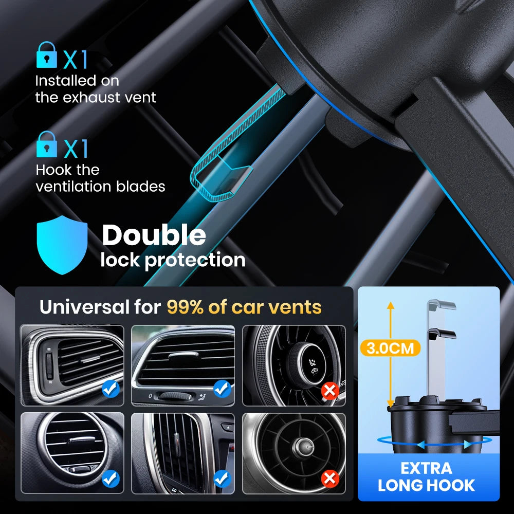 Universal Car Phone Holder – Air Vent Clip Mount