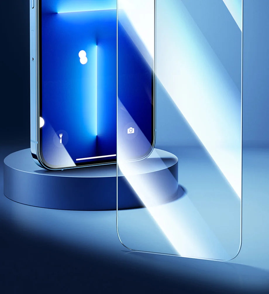 3Pcs Tempered Glass for iPhone 14 13 12 11 15 Pro Max Mini Screen Protector