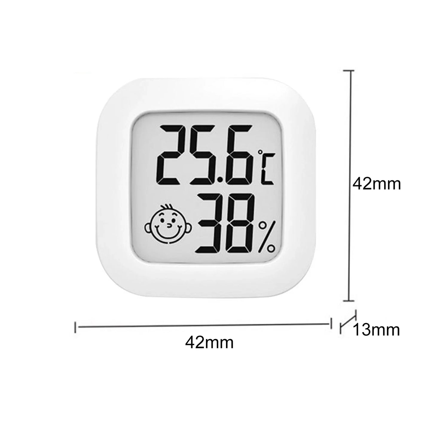 Thermometer Hygrometer Mini Weather Station Thermo-Hygrometer Built-in 2032 Button Battery Temperature Tester Gauge
