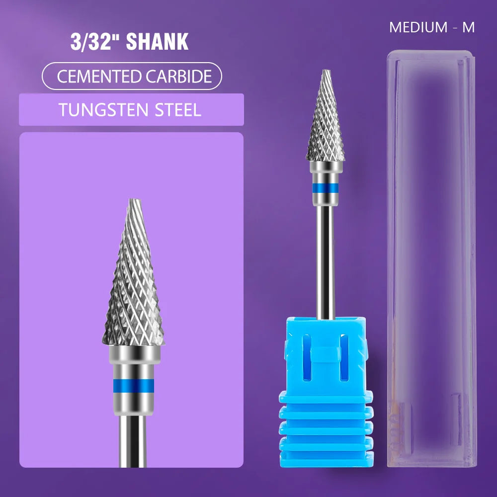 Ceramic Tungsten Carbide Nail Drill Bit for Electric Drill Machine (Manicure & Pedicure Tool)