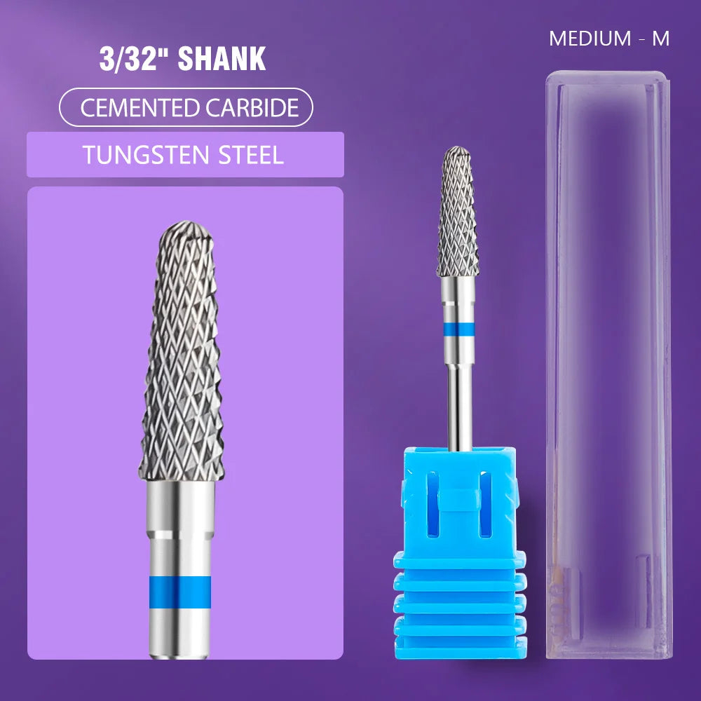 Ceramic Tungsten Carbide Nail Drill Bit for Electric Drill Machine (Manicure & Pedicure Tool)