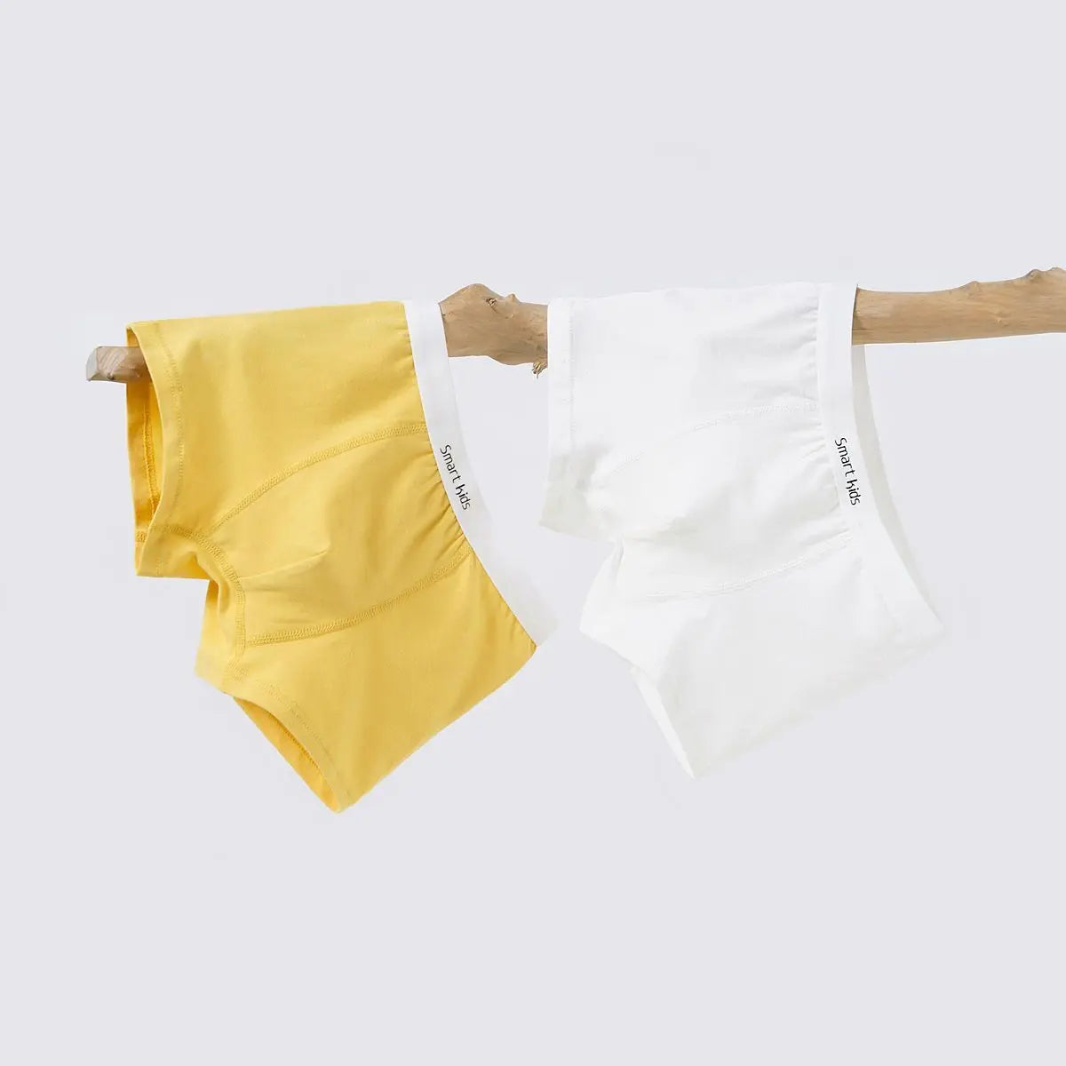 5-Pack Boys Cotton Boxer Shorts Children's Underwear Teenagers Comfortable Fit Solid Color Daily Wear