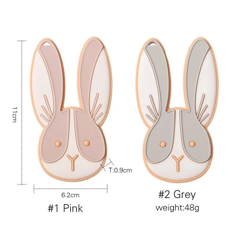 Food Grade Silicone Baby Teethers Animal Shape Teething Toys 0-12 Months Grinding Stick Pacifier Accessories BPA Free