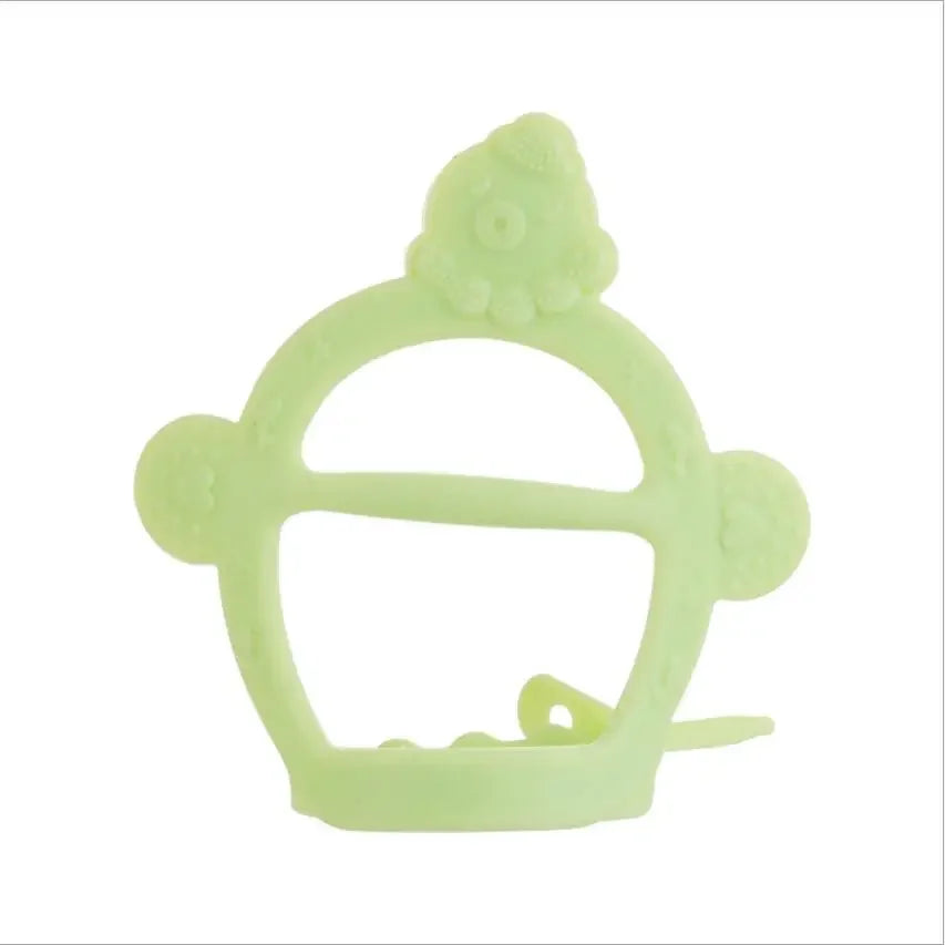 Baby Food Grade Silicone PP Training Nipple with Pig Handle – Pacifier Feeder for Milk & Fresh Fruit Nibbler