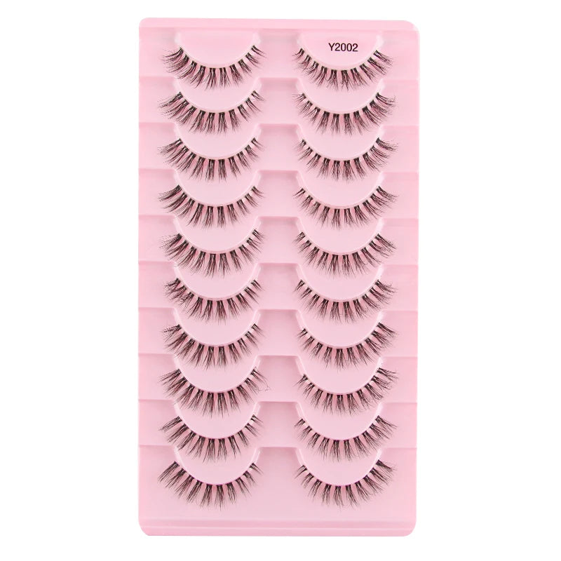 YSDO Manga Lashes 5/10pairs Natural Full False Eyelashes 3D Mink Lashes Extensions Cat Eye Fake Eyelashes Faux Cils