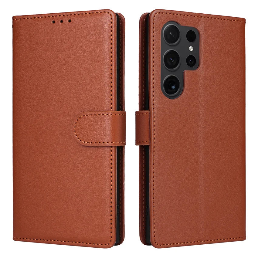 Leather Flip Wallet Case for Samsung Galaxy (Various Models)