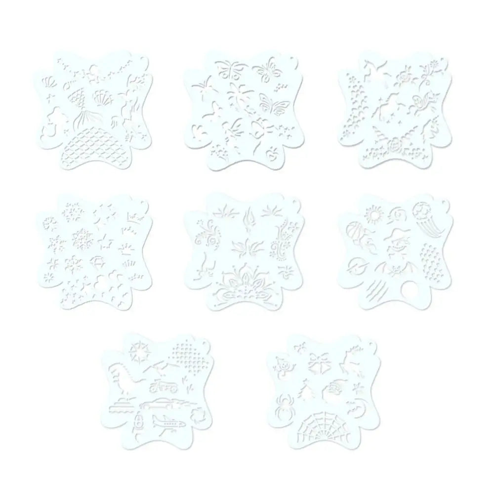 Face Paint Stencils Professional Body Art Paint Stencils Reusable for Adults Kids Easily Use Templates for Parties