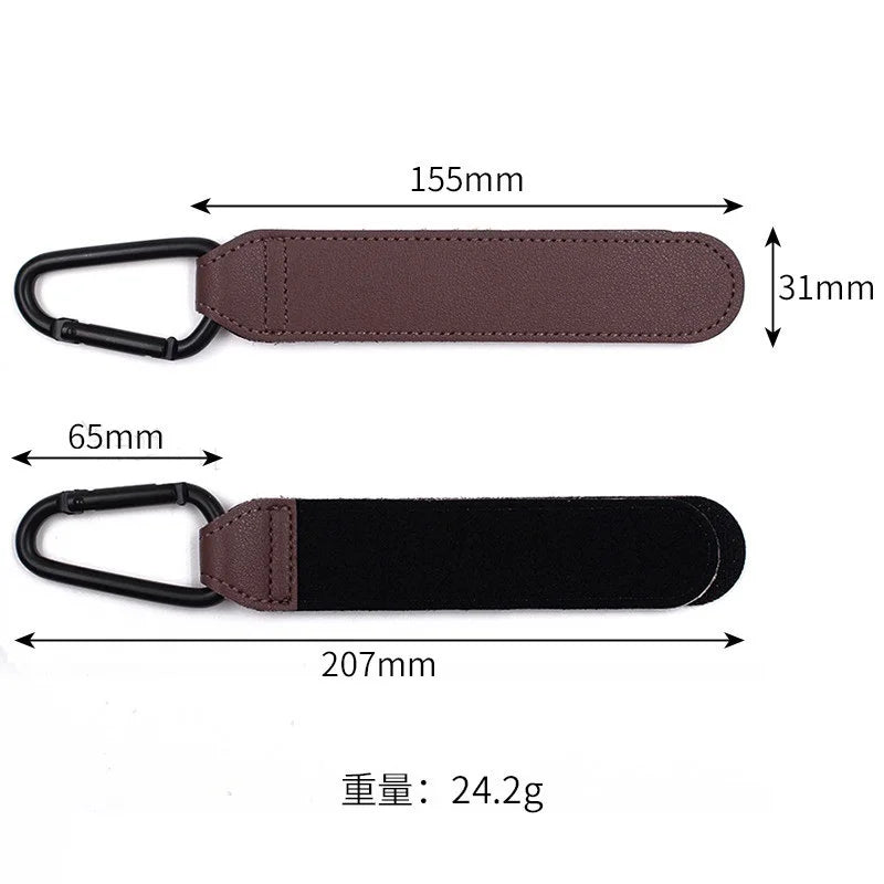 PU Leather Baby Bag Stroller Hook 360 Degree Rotatable Pram Cart Organizer Accessory for Strollers And Carts