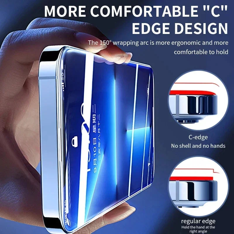 3Pcs Tempered Glass for iPhone 14 13 12 11 15 Pro Max Mini Screen Protector
