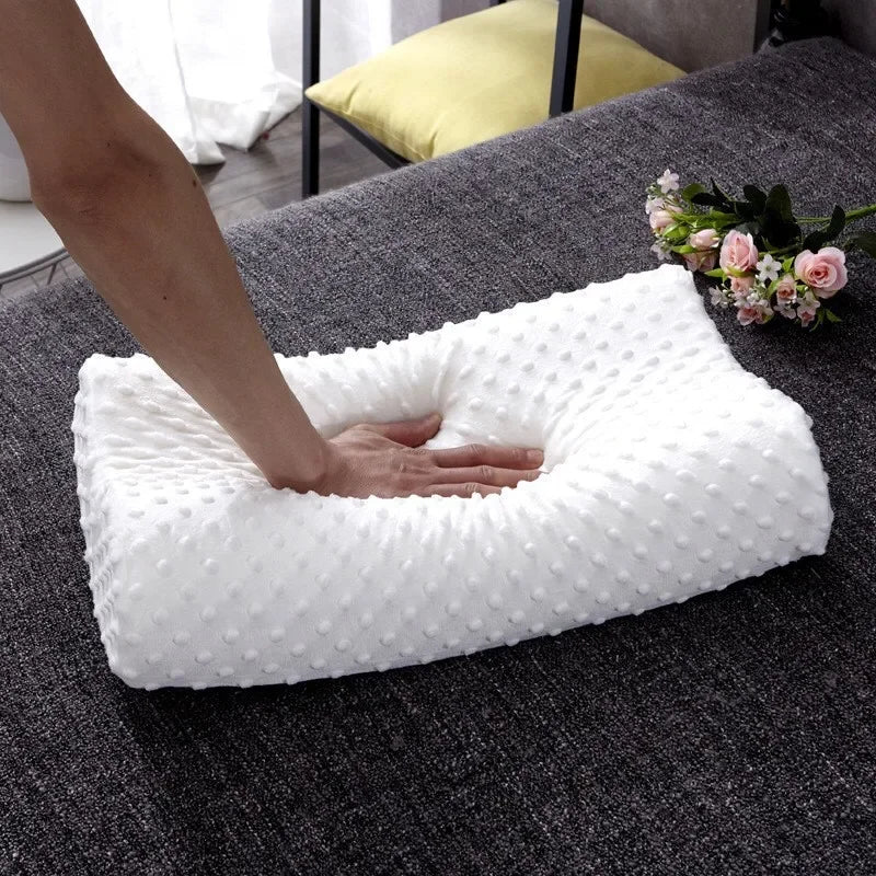 "Memory Foam Adjustable Side Sleeper Pillow for Neck & Shoulder Pain Relief, Orthopedic Contour Pillow JAF028