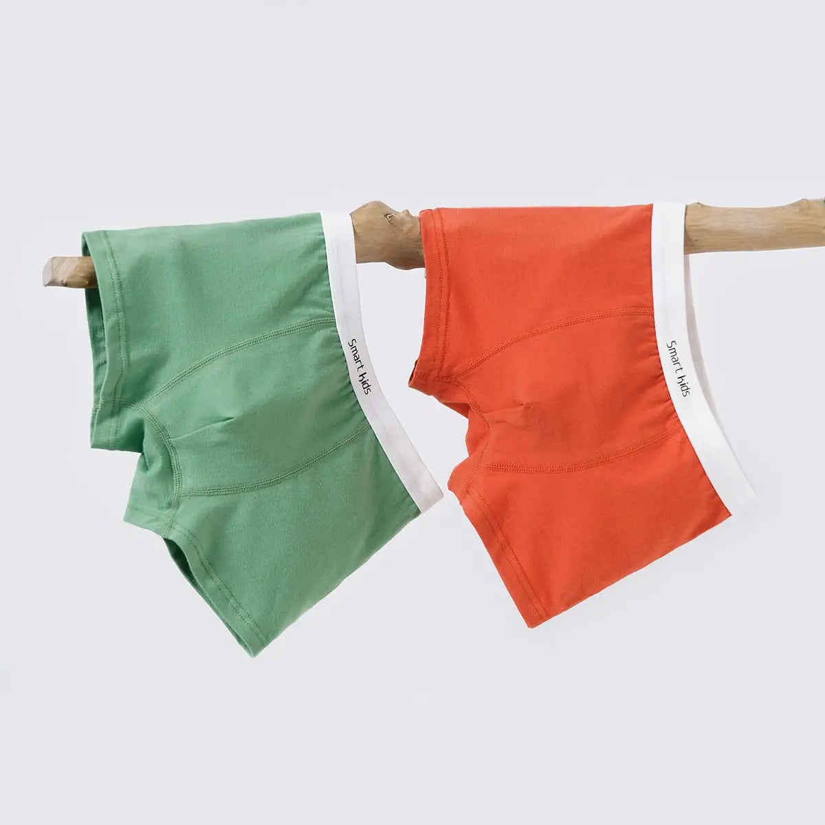 5-Pack Boys Cotton Boxer Shorts Children's Underwear Teenagers Comfortable Fit Solid Color Daily Wear