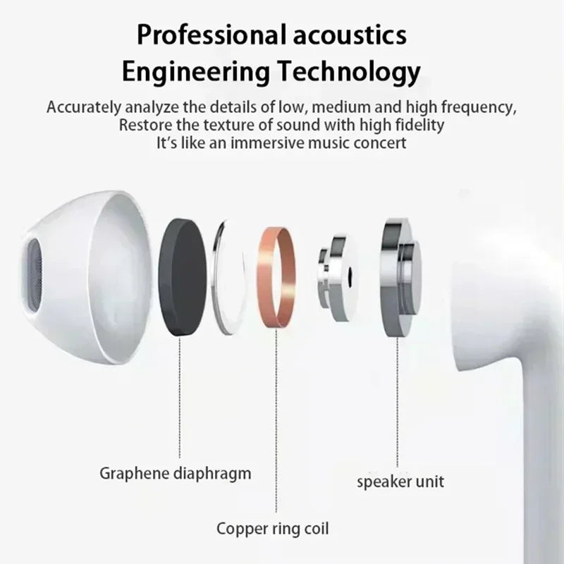 Pro 6 TWS Bluetooth Earbuds & Mic