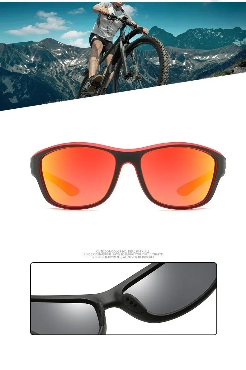 Luxury Polarized Sport Sunglasses with Chain – UV400 Protection