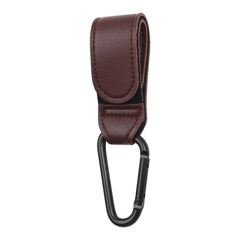 PU Leather Baby Bag Stroller Hook 360 Degree Rotatable Pram Cart Organizer Accessory for Strollers And Carts