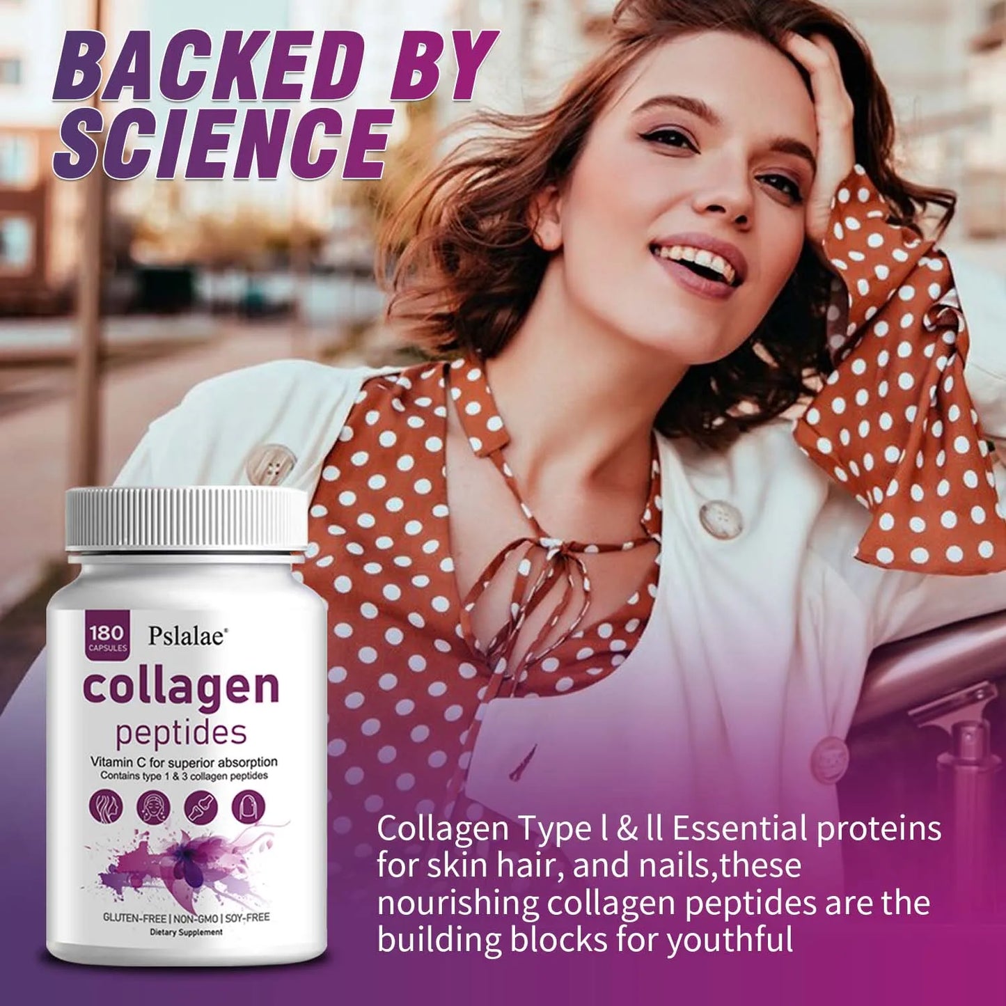 Super Collagen Peptides + Vitamin C - Hair, Skin & Nail Support