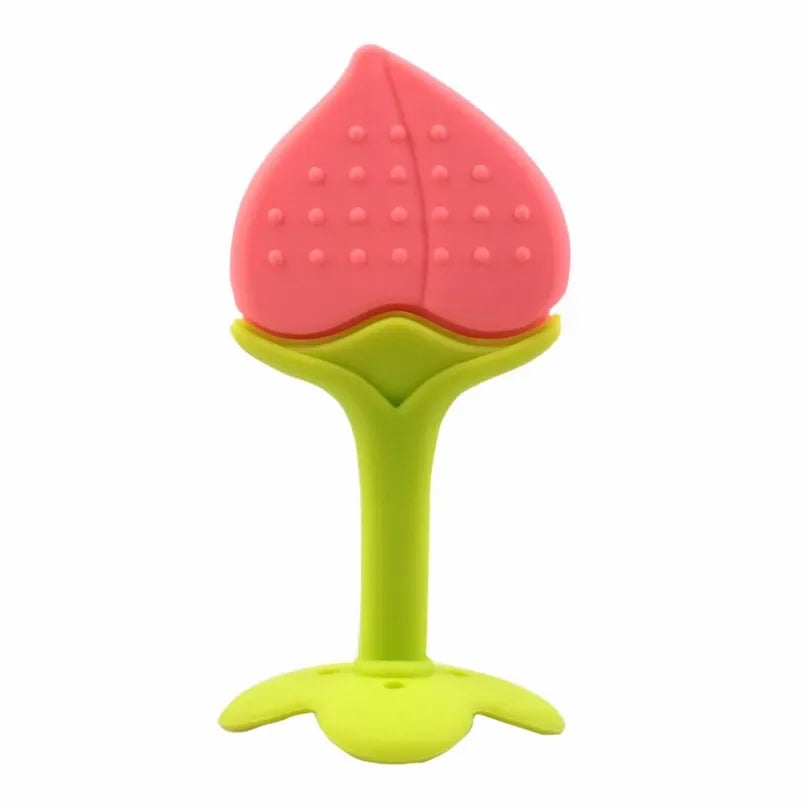 Baby Food Grade Silicone PP Training Nipple with Pig Handle – Pacifier Feeder for Milk & Fresh Fruit Nibbler
