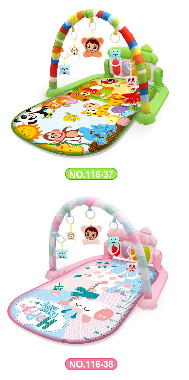 Multifunctional Baby Activity Gym Play Mat with Music