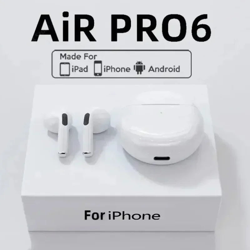 Pro 6 TWS Bluetooth Earbuds & Mic