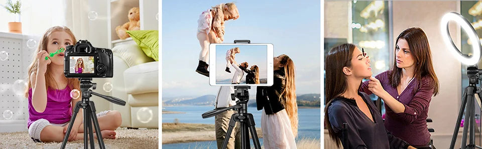 Phone Tripod For Video Recording Phone Tripod Stand with Bluetooth Remote Universal Camera Phone Photography Stand For SLRCamera