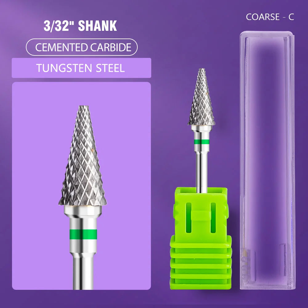 Ceramic Tungsten Carbide Nail Drill Bit for Electric Drill Machine (Manicure & Pedicure Tool)