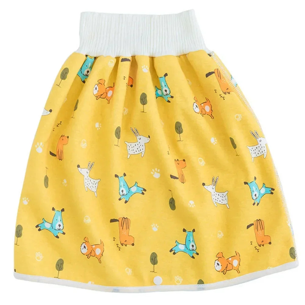 Waterproof Baby Diaper Pants Skirt for Potty Training Unisex Comfy Sleepwear for Boys And Girls 3-15kg Age Range